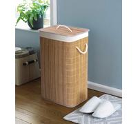 COUNTRY CLUB 124024869 Bamboo Natural EcoFriendly Hamper Laundry Basket with ...