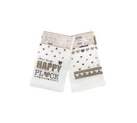 COUNTRY CLUB 3 Pack Tea Towels Happy Place