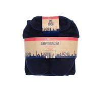 Country Club 3 Piece Sleep Travel Set - Mask Pillow Blanket In Dark Navy Dark Navy One Size