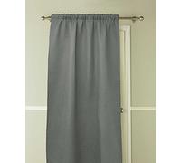 COUNTRY CLUB Aria Design Embossed Thermal Door Curtain 117x213cm - Helps Reduce Energy Costs - Fuel Bill Friendly Product - Choice of Colours (Charcoal)