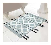 Country Club Bath Mat - Cotton - Berber Tassel Design - Pale Blue Pale Blue Bath Mat