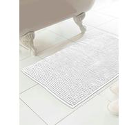 Country Club Chenille Loop White Bath Mat - White