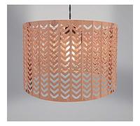 Country Club Chevron Light Fitting Modern Geometric Decoration, Copper