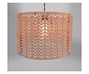 Country Club Chevron Light Fitting Modern Geometric Decoration, Copper