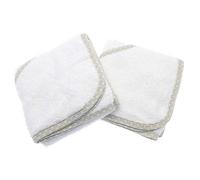 Country Club Elli & Raff Pack of 2 White Hooded Baby Towels - White White
