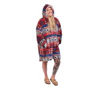 Country Club Eskimo Sherpa Lined Blanket Fleece Hoodie Multi