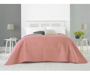 Country Club Eve Geometric Bedspread - Pink