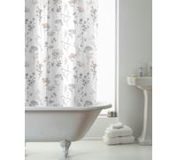 Country Club Fleur White Shower Curtain - White