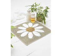 Country Club Fluer Natural Shower Mat Natural