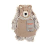 Country Club Furry Friend Brown Bear 1L Hot Water Bottle Brown 30x24cm