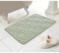 Country Club Geo Design Bath Mat Sage 43X61Cm