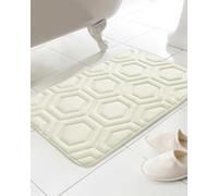 Country Club Geo Design Cream Bath Mat - Cream