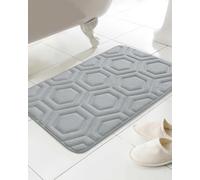 Country Club Geo Design Grey Bath Mat - Grey