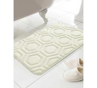 Country Club Geo Memory Foam Bath Mat Cream 43X61 Cm