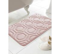 Country Club Geo Memory Foam Bath Mat Pink 43X61 Cm