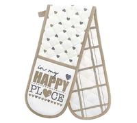 Country Club Happy Place Double Oven Glove Multi