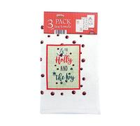COUNTRY CLUB Holly And The Ivy 3Pk Christmas Tea Towel