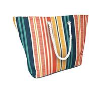 Country Club Insulated Cooler Beach Bag - Textured Stripe Multi One Size
