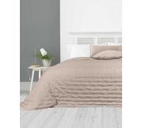 Country Club Leon Embossed Bedspread Double/king Size, Taupe, 240 X 260Cm