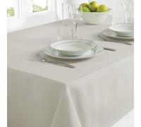 Country Club Linen Look Grey Wipe Clean Table Cloth Grey
