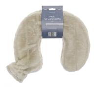 Country Club Luxury Faux Fur Neck Hot Water Bottle - Stone Stone One Size