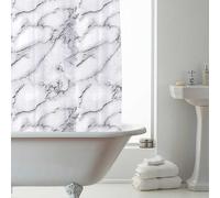 Country Club Marble Shower Curtain Grey