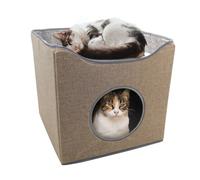 Country Club Natural Folding Cat House 40X40X38Cm Natural 40cm