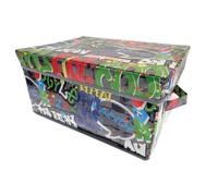 Country Club Pack Of 2 Graffiti Design Storage Chests Multi One Size