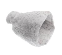 Country Club Plush Faux Fur Printed Foot Hot Water Bottle Grey / White In Light Grey Light Grey One Size
