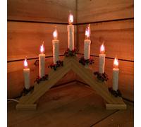 Premier Pine Candle Bridge - 7 Flickering Bulb