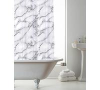 COUNTRY CLUB Shower Curtain with Rings Marble