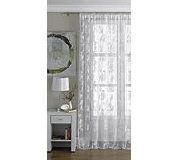 COUNTRY CLUB Vintage Lace Panel 145cm x 229cm, White, 56" Wide x 90" Drop (142x229cm)