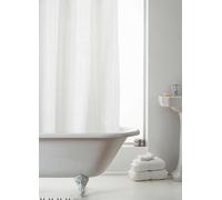 Country Club White Waffle Shower Curtain White