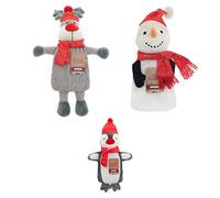 Country Club Winter Warmer hot Water Bottle, Cuddly Toy hot Water Bottle Penguin, Reindeer or Snowman. (Penguin)