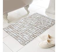 COUNTRY CLUB Zuri Chenille Plush Absorbent Bath Mat - Natural (50 x 80cm)