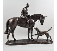 Country Companions, Cold Cast Bronze Horse Statue by Harriet Glen