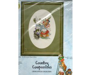 Country Companions Snowtime Cross Stitch Kit Hedgehog Badger Rabbit - K168