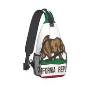 Country Cottage Wild Cabin Bear Banner Crossbody Chest Bag, Unisex Crossbody Bag, Travel, Sports, Hiking And Leisure Backpack