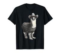 Country Cowboy Llama Vintage Alpaca Rodeo Western Texax T-Shirt