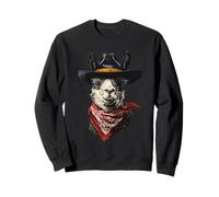 Country Cowboy Llama Vintage Rodeo Cowgirl Western Alpaca Sweatshirt
