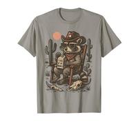 Country Cowboy Raccoon Rodeo Cowgirl Funny Western Texas T-Shirt