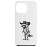 Country Cowboy Raccoon Rodeo Funny Western Texas Animal Case for iPhone 13 Pro Max