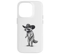 Country Cowboy Raccoon Rodeo Funny Western Texas Animal Case for iPhone 14 Pro
