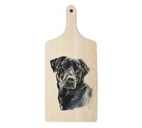 Country Creation Large Paddle Chopping Board - Black Labrador