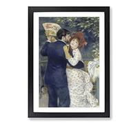 Country Dance by Pierre-Auguste Renoir Framed Print | A2 Black Framed Wall Art | Ready to Hang | Modern Nature Picture | Living Room Bedroom Lounge Office