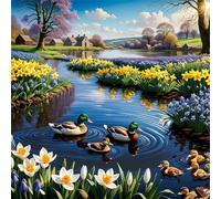 Country Duck 200 Piece Jigsaw Puzzles for Adults and Kids, Impossible Puzzle, Jigsaws 200 pieces for adults Gifts, Difficult jigsaw puzzles for The Whole Family