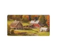 Country Farm Desk Pad，Multifunctional Smooth Generic Keyboard Pad，Extended X Large Portable and Washable Desk Mat for PC Gaming, Office & Home Use