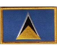 Country Flag Embroidered Patch T8 - St. Lucia