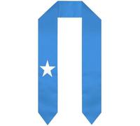 Country Flag Graduation Stole Grad Honor Stoles Graduation Scarf with National Flag International Student V Shape Academic Sash for High School, College, University, Bachelor, Degrees (Somalia,72)