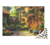 Country Garden (4) 1000 Piece Jigsaw Puzzles for Adults Jigsaw Puzzles 1000 Pieces Family Jigsaw Puzzle Toys 1000 Jigsaw Puzzles for Adults for Adults & Kids Age 12 Years Up 1000pcs (75x50cm)